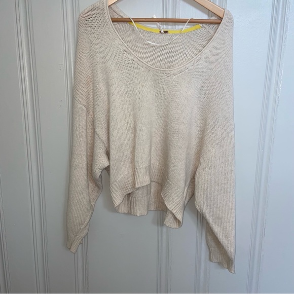 Free People Off-white Cotton Sweater - Picture 1 of 6